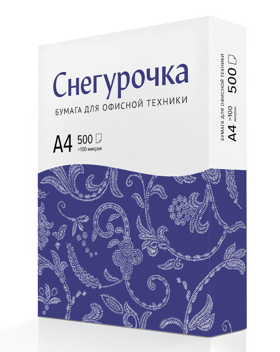 Бумага Снегурочка (формат А4, 500 листов, класс С, 80г/м2, белизна CIE ...
